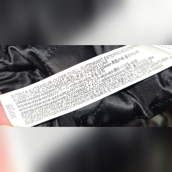 Zara Man Aviator Field Jacket Green Winter Coat Small Shearling Collar WoolBlend - Picture 6 of 7